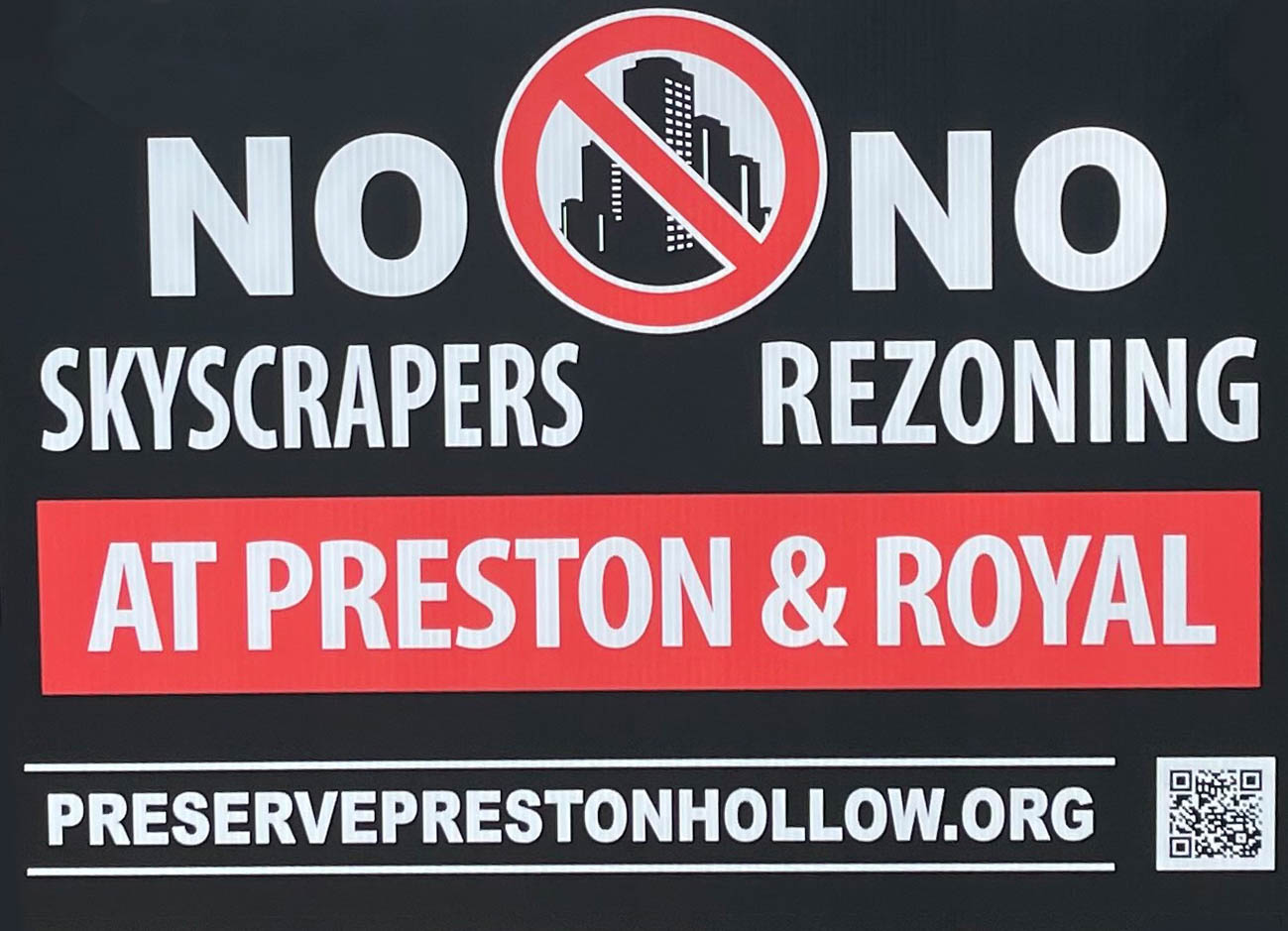 Neighbors on both sides of the political spectrum come together against Preston Royal development
