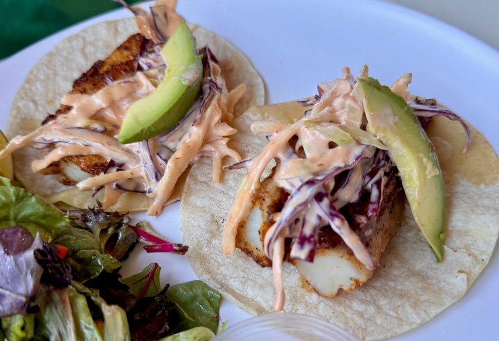 fish tacos at the crab pot