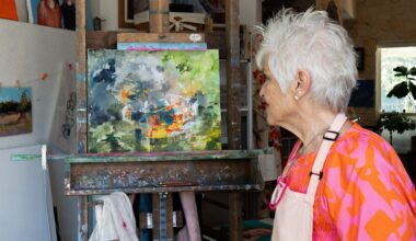Ross Fire took her late father’s Palo Pinto home. She immortalized the blaze in a painting