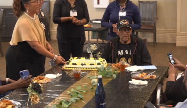 Houston WWII veteran celebrates 102nd birthday surrounded by gratitude and community