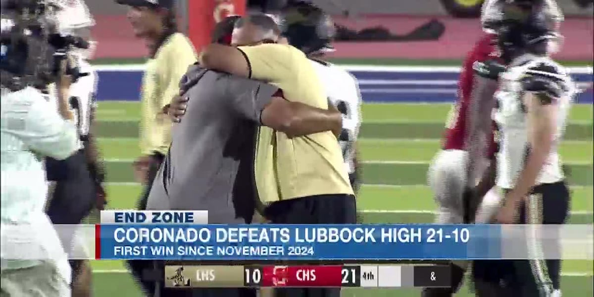 TNT: Coronado ends losing streak, beats Lubbock High 21-10