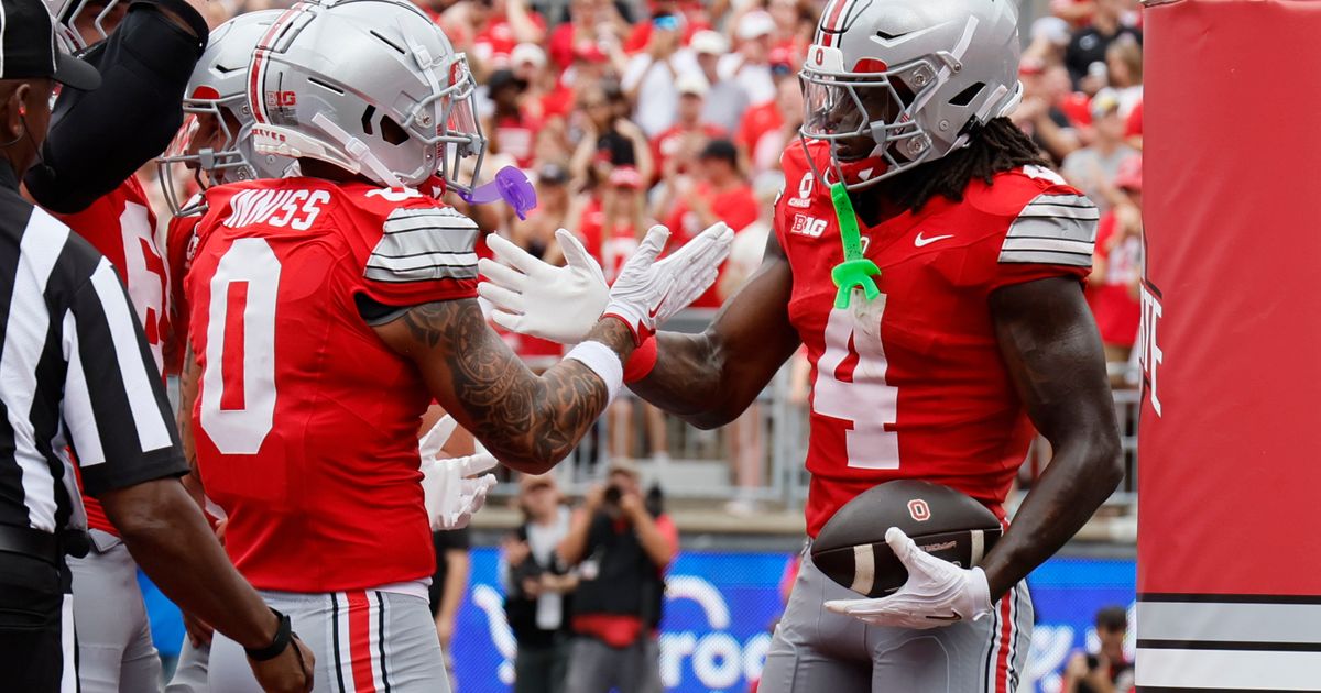Smith and Sayin help No. 1 Ohio State prepare for Texas with 56-3 rout of Ball State :: WRAL.com