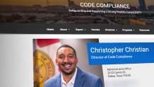 The webpage for Dallas Code Compliance Director Chris Christian.