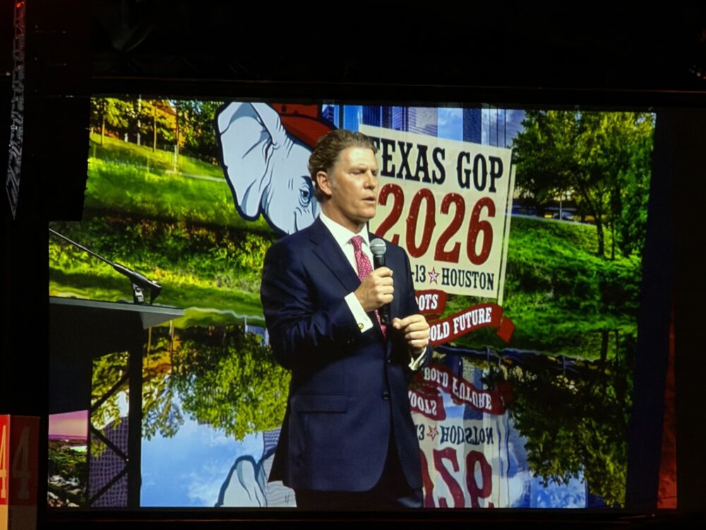 Bo French at Republican Party of Texas 2026 convention in Houston