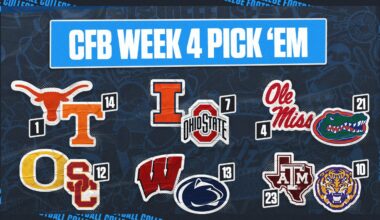 CFB Pick 'Em: Top Week 4 Games, Including Texas-Tennessee, Michigan-Iowa And More