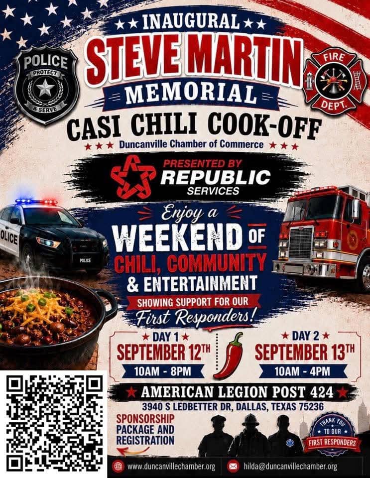 Steve Martin Memorial CASI Chili Cook-off Sept. 12-13