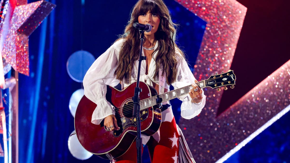 Ella Langley performing onstage at the Country Music Association Awards in Nashville