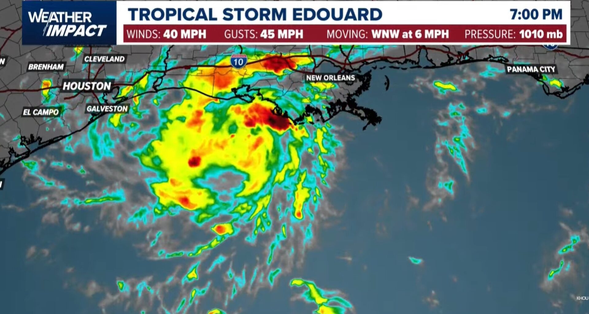 Hurricane Watch issued as Edouard closes in on Southeast Texas coast | Watch latest forecast