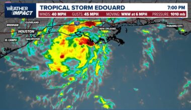Hurricane Watch issued as Edouard closes in on Southeast Texas coast | Watch latest forecast