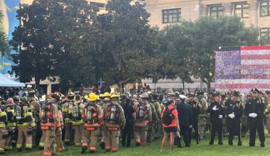 First responders climb 110 stories in Dallas for 9/11 Memorial Stair Climb