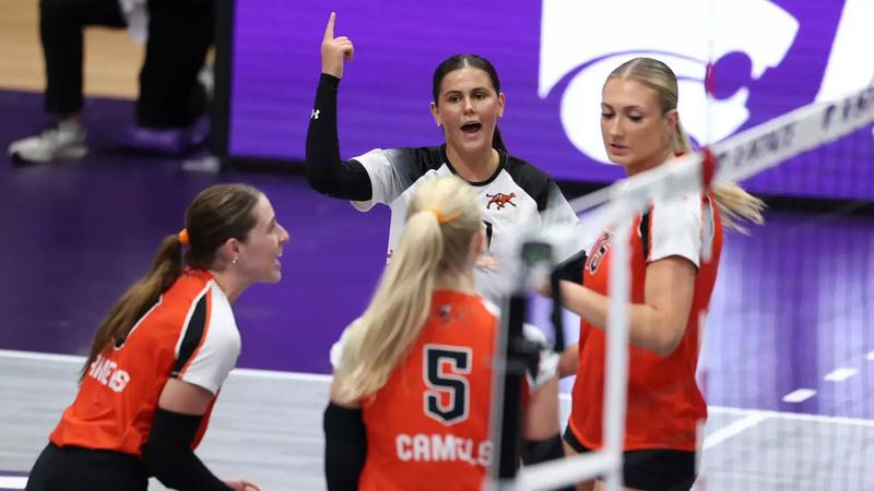 Camels open season with five-set win