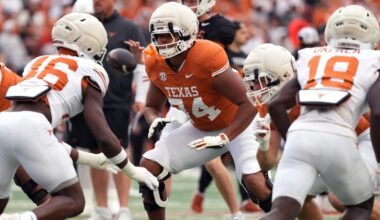 Steve Sarkisan updates the health of Texas LT Trevor Goosby