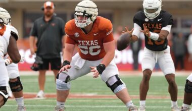 No. 5 Texas releases depth chart for Texas State game