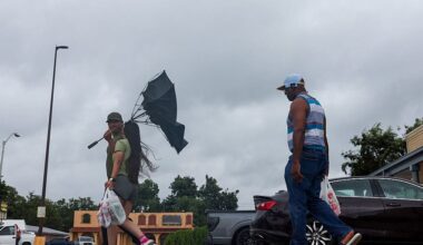Tropical Depression Edouard slams Texas and Louisiana after making landfall