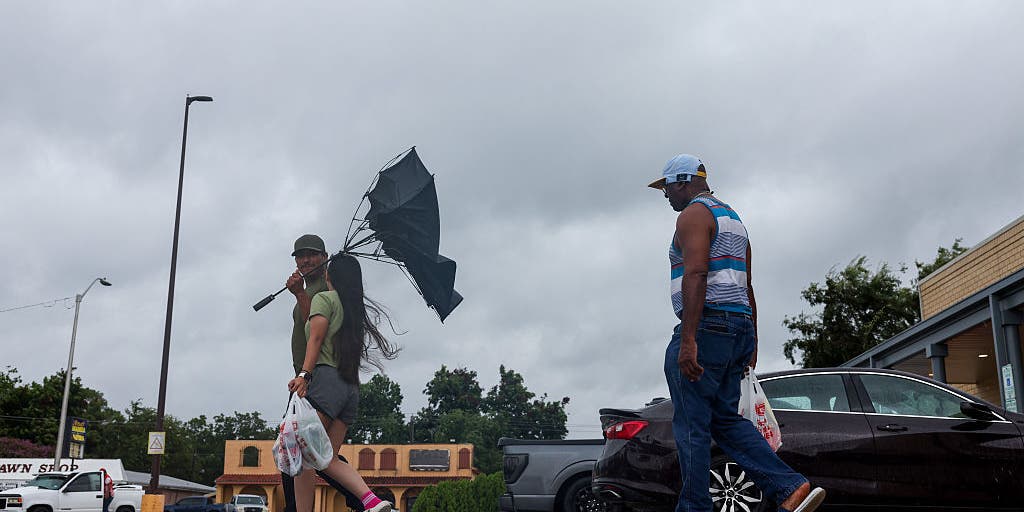 Tropical Depression Edouard slams Texas and Louisiana after making landfall