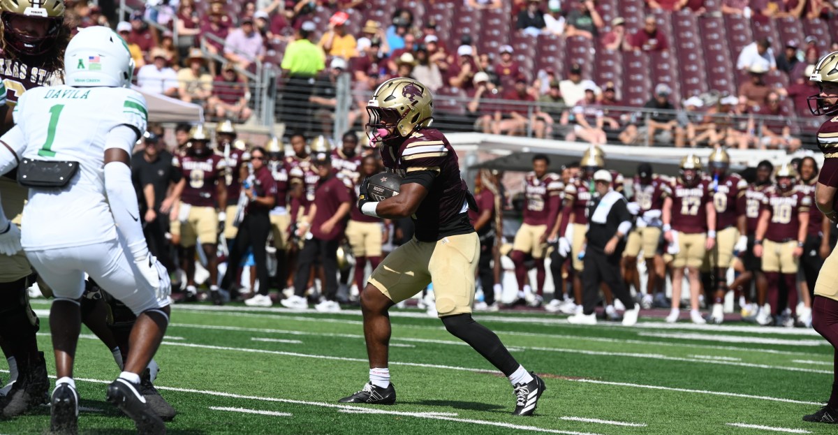 Texas State outpaces North Texas, 49-35, in shootout with 1,170 combined yards