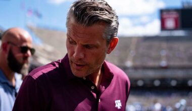 Pete Hegseth visits Texas A&M after Austin stop, appears before football game