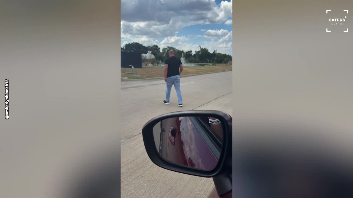 Texas Couple Stops in the Middle of the Road to Save a Life