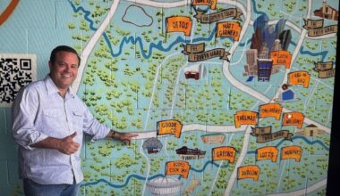 Houston's barbecue history is painted on this East End restaurant wall