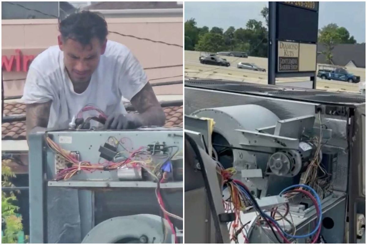 Repairman snares alleged air-conditioner vandal above Houston business