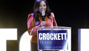 Jasmine Crockett honors Chris Brown at Arlington concert, sparking backlash