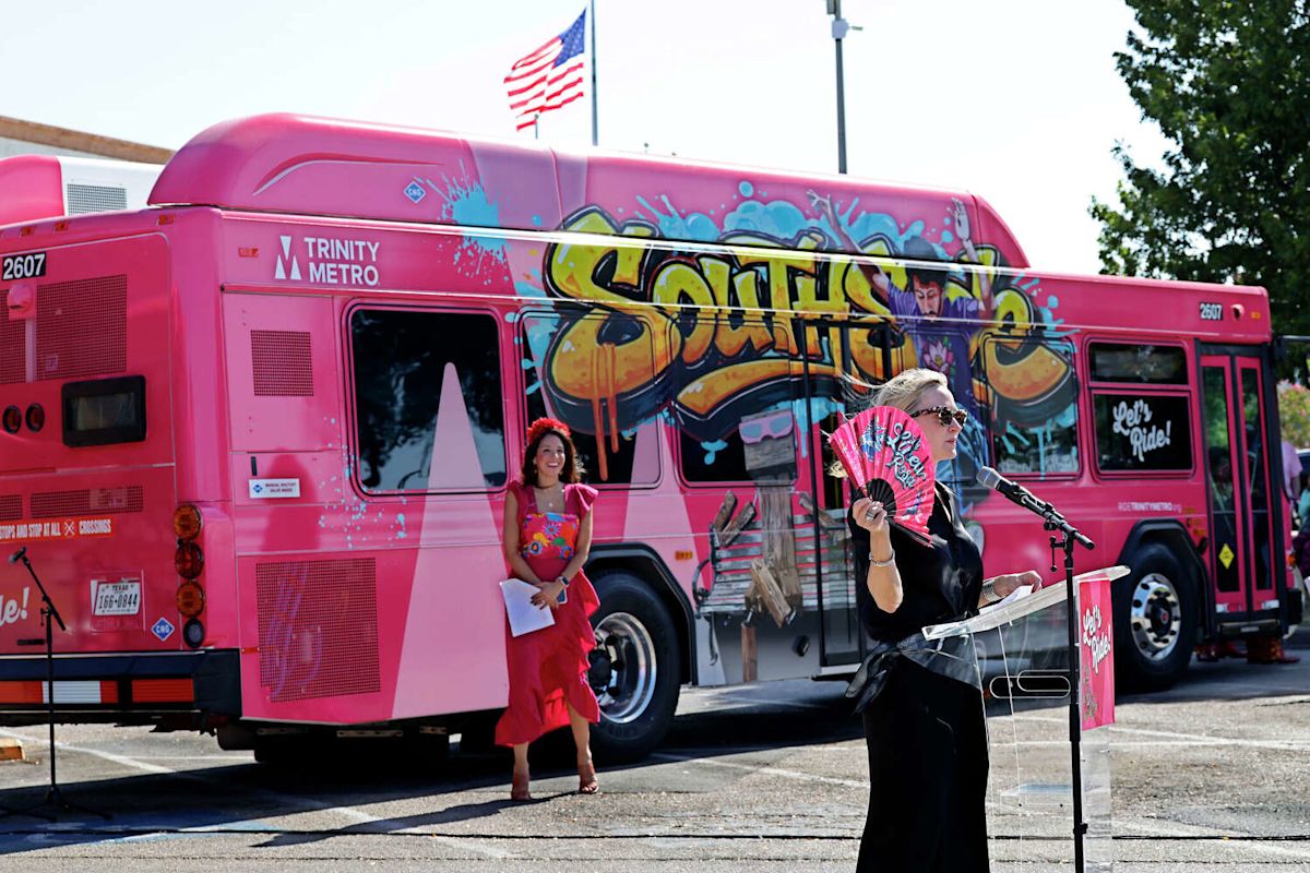 Trinity Metro rebrands Fort Worth bus route with La Linea Rosa to celebrate Hispanic culture