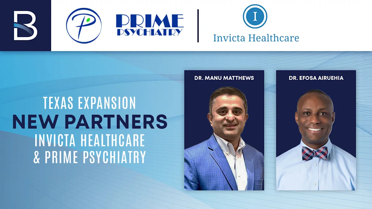 Beacon Behavioral Partners Adds Prime Psychiatry and Invicta Healthcare, Deepening Dallas-Fort Worth Network