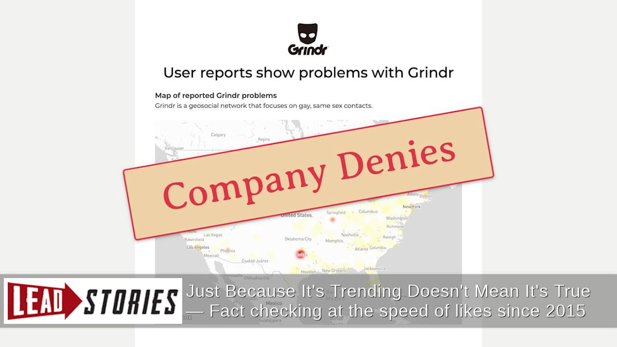 Fact Check: Grindr Outage Did NOT Take Place in Dallas During 2026 Republican National Convention