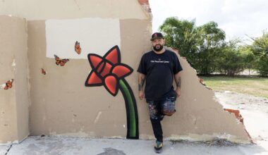 Artist Albert Gonzales aims to plant his flower murals all over San Antonio