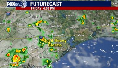 Houston weather: Scattered showers for Friday, Labor Day weekend