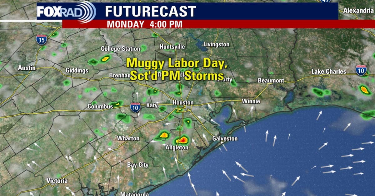 Houston weather: Muggy Labor Day, storm chances this week