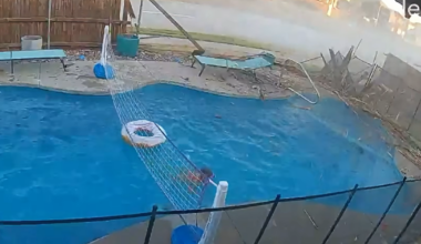 Video shows car crashing through Fort Worth backyard fence, narrowly missing toddler in pool