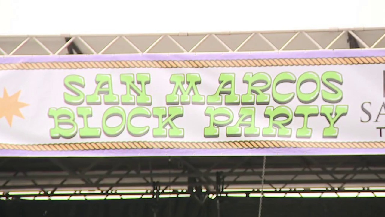 Texas vs Texas State: Block party at San Marcos Square