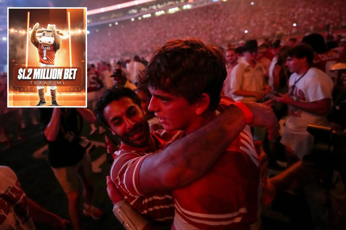 Texas' wild comeback win nets massive windfall for million-dollar bettor