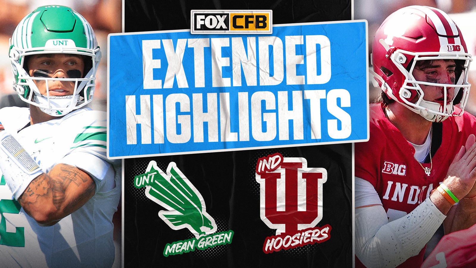 North Texas Mean Green vs No. 6 Indiana Hoosiers Highlights 🏈 