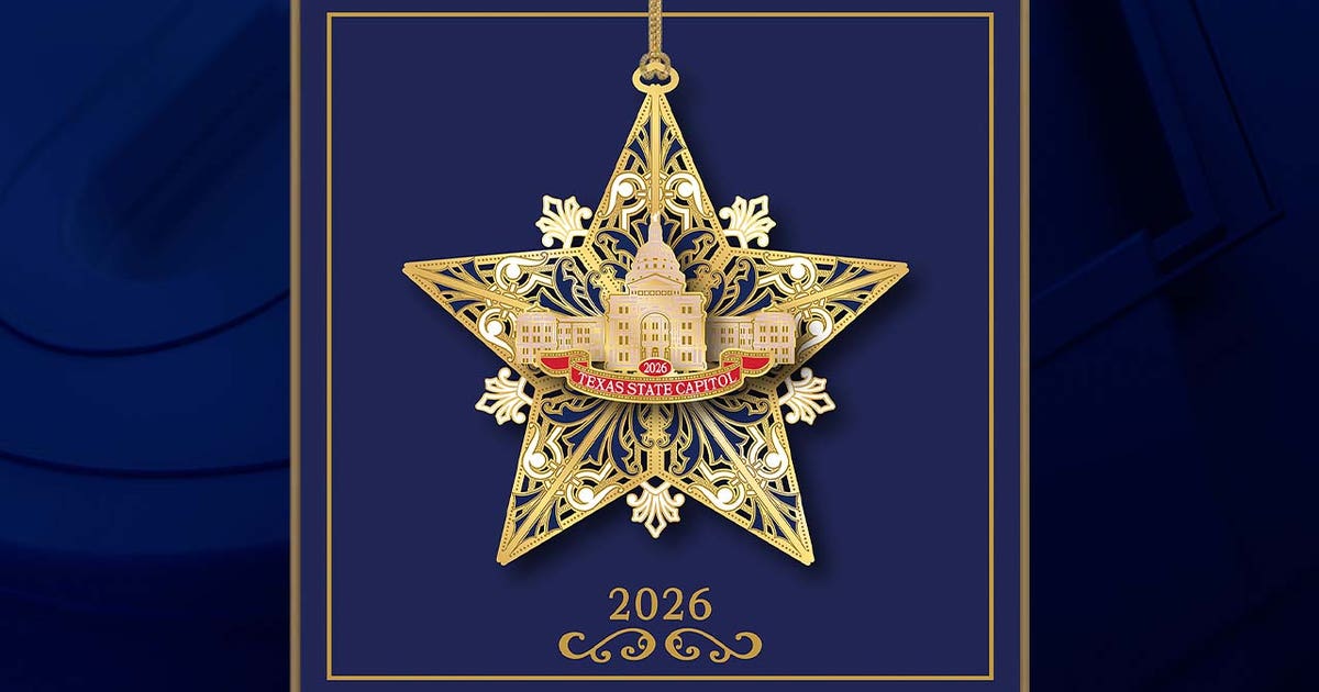 2026 Texas Capitol Ornament unveiled, available to purchase