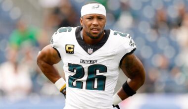Eagles' Saquon Barkley returns from injury at halftime Dallas Goedert questionable