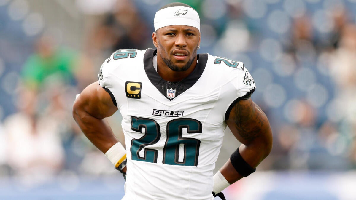 Eagles' Saquon Barkley returns from injury at halftime Dallas Goedert questionable