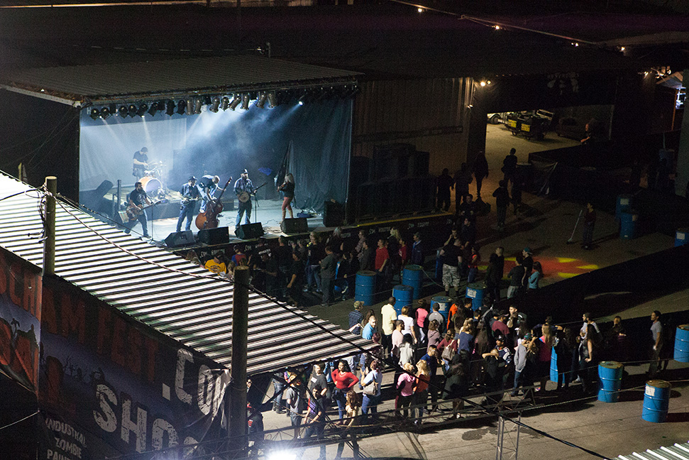 Image shows a concert at Scream Fest. 