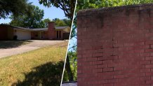 The chimney on Ty Williams's house near Forest Lane and Webb Chapel