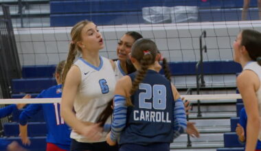 Veterans Memorial sweeps Calallen, Carroll beats G-P in five set thriller