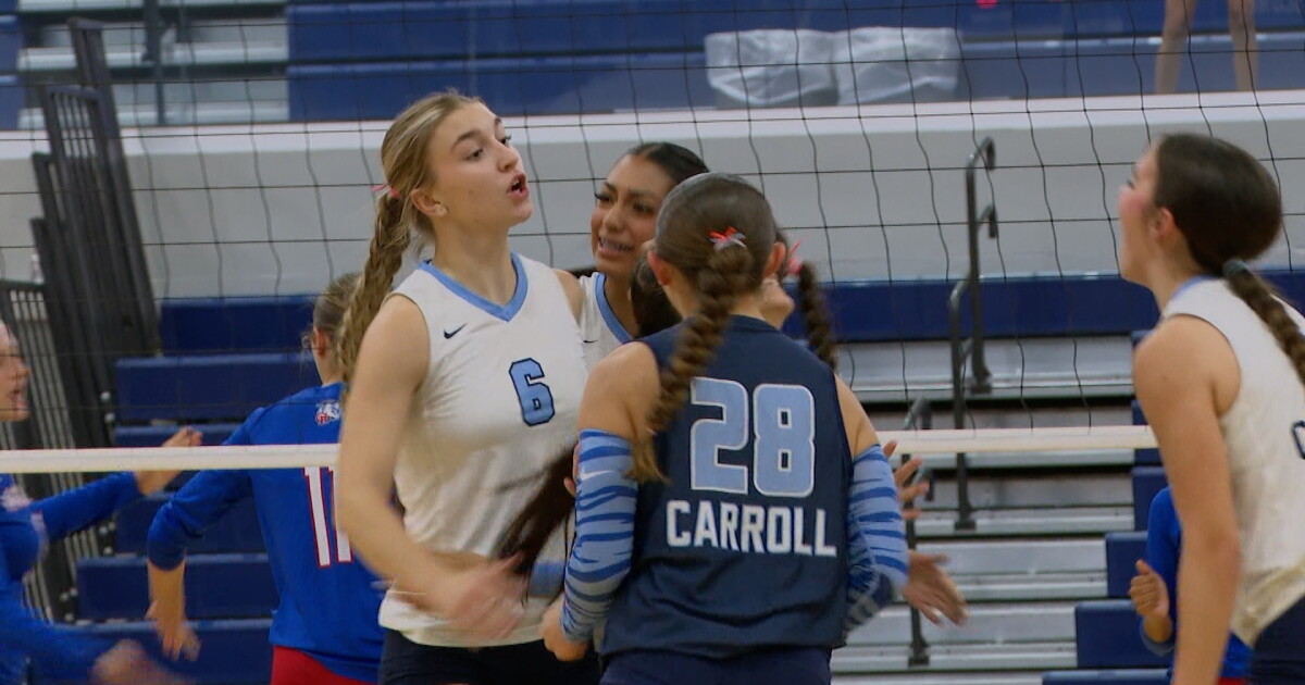 Veterans Memorial sweeps Calallen, Carroll beats G-P in five set thriller