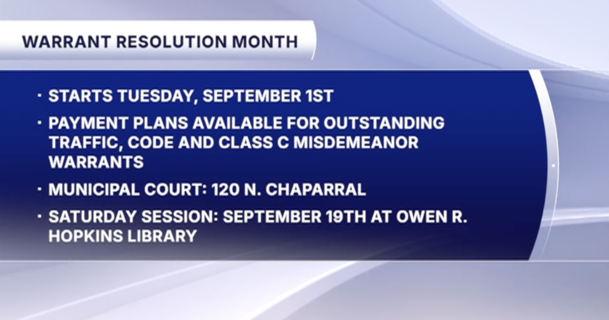 Corpus Christi residents can clear warrants without arrest risk in September