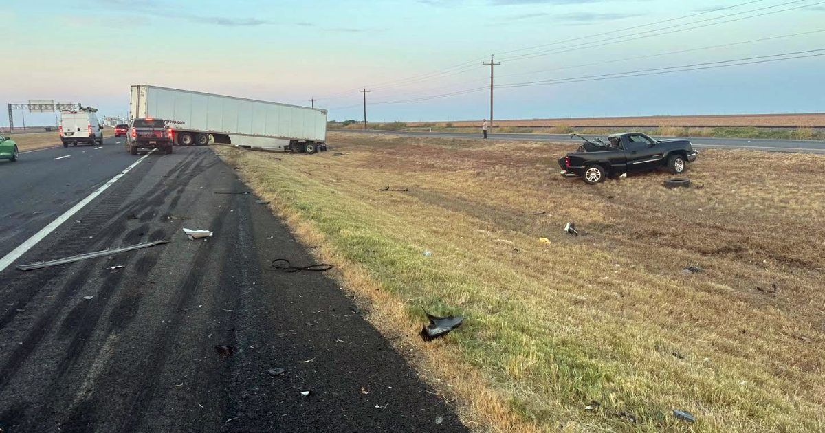 18-wheeler crash closes southbound Highway 77 at County Road 12 near Driscoll
