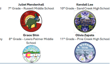 El Paso County Clerk and Recorder reveals 2026 "I Voted" sticker design winners