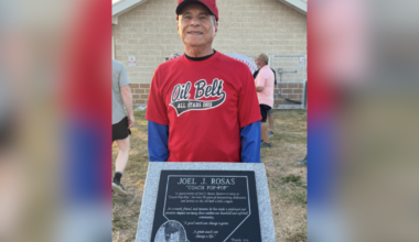 Calallen's 'Coach Pop Pop' honored with plaque after 50 years