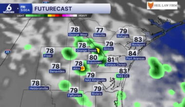 Friday will be muggy and hot, but could offer one more chance for showers