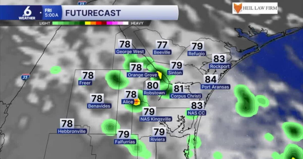 Friday will be muggy and hot, but could offer one more chance for showers