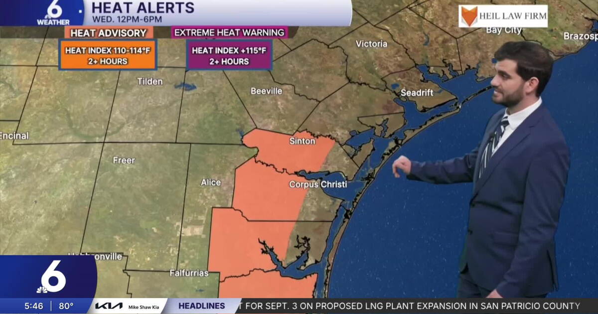 Hump day heat returns this afternoon, with a few showers on the way this weekend