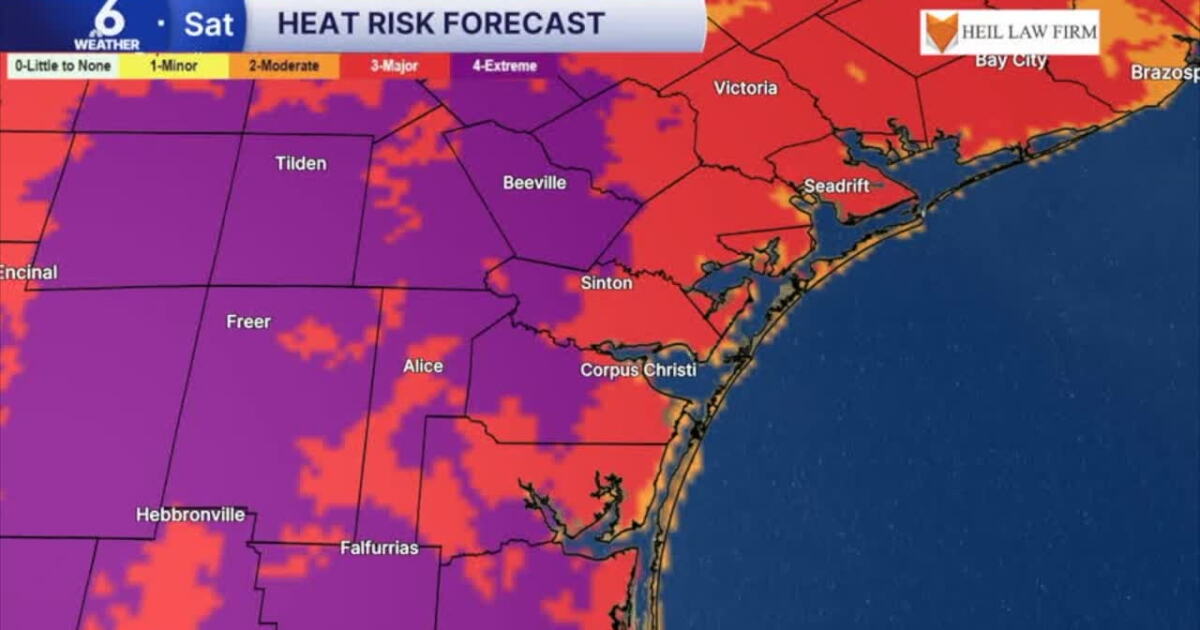 Get ready for a hot weekend across the Coastal Bend!